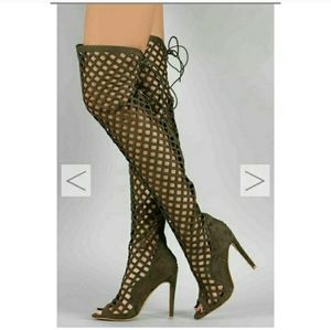 Hot Brand New Olive Green OTK Boots NWOT